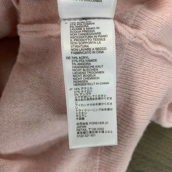 Forever 21 Cat Face Print Knit Sweater Size Small - Picture 9 of 10